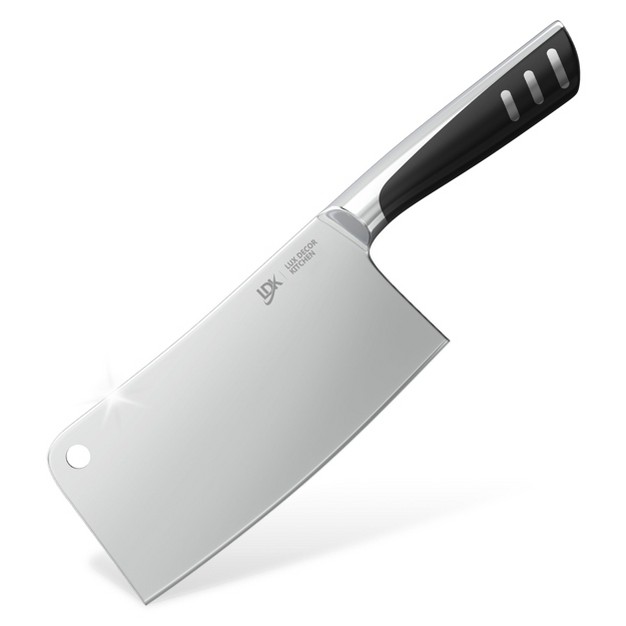 Meat Cleaver Butcher Knife 7 Inch Stainless Steel Lux Decor Collection