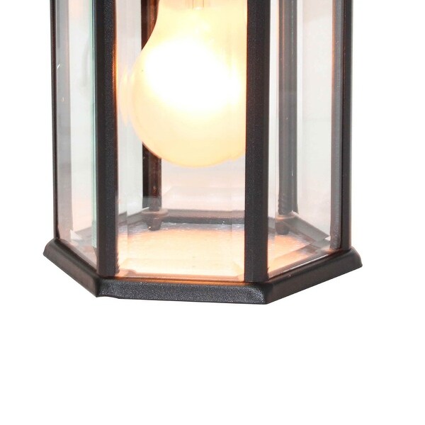 Shekinah 1 Light Outdoor Wall Lantern in Black Finish Shopping - The Best Deals on Outdoor Wall Lanterns | 38529848