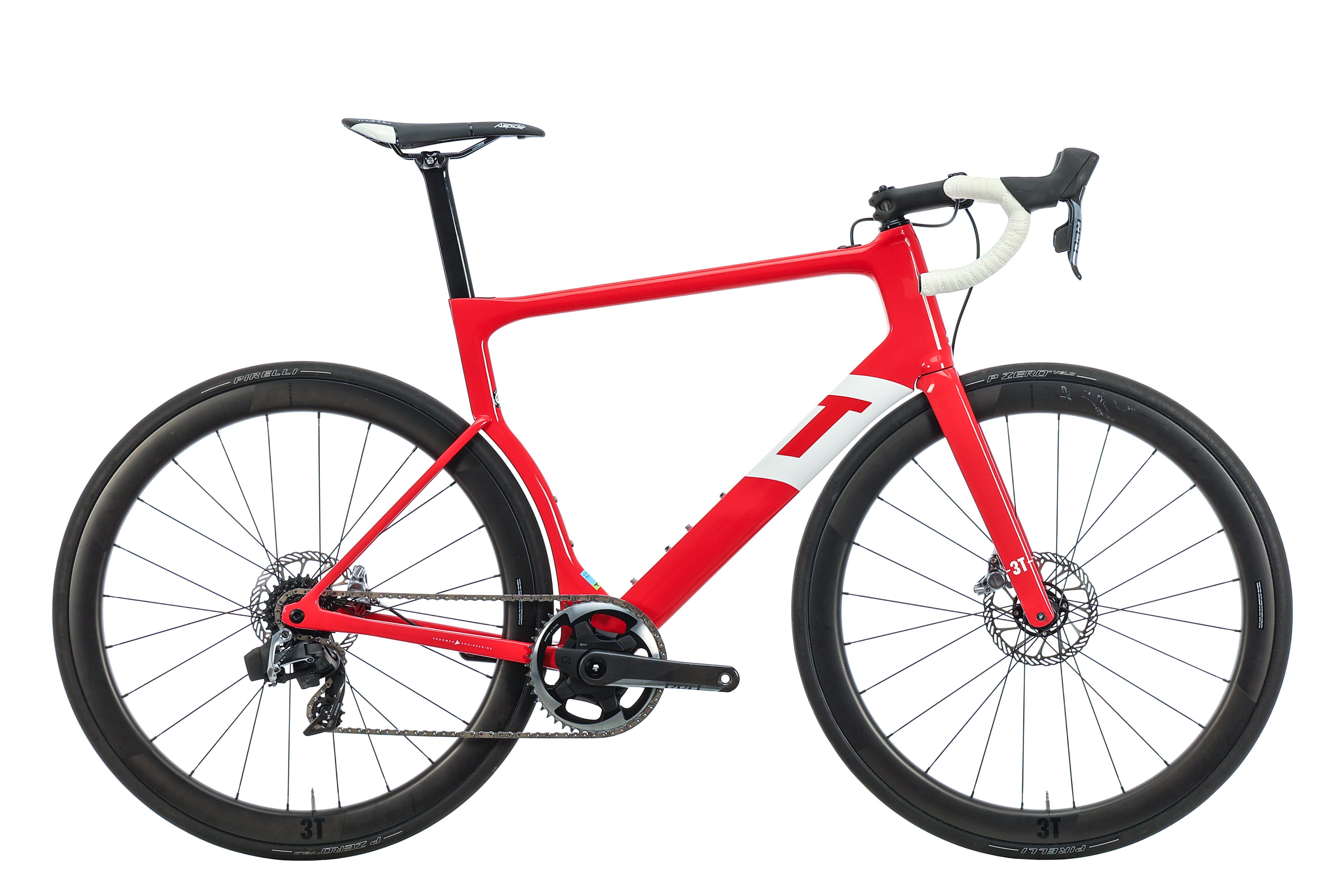 3T Strada TEAM Red AXS eTap Road Bike - 2020, X-Large