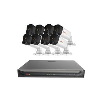 Revo Ultra Commercial Grade 16-Channel 4K 3TB Smart NVR Surveillance System with (8) 4K 8MP IndoorOutdoor Bullet Cameras RU162B8K-3T