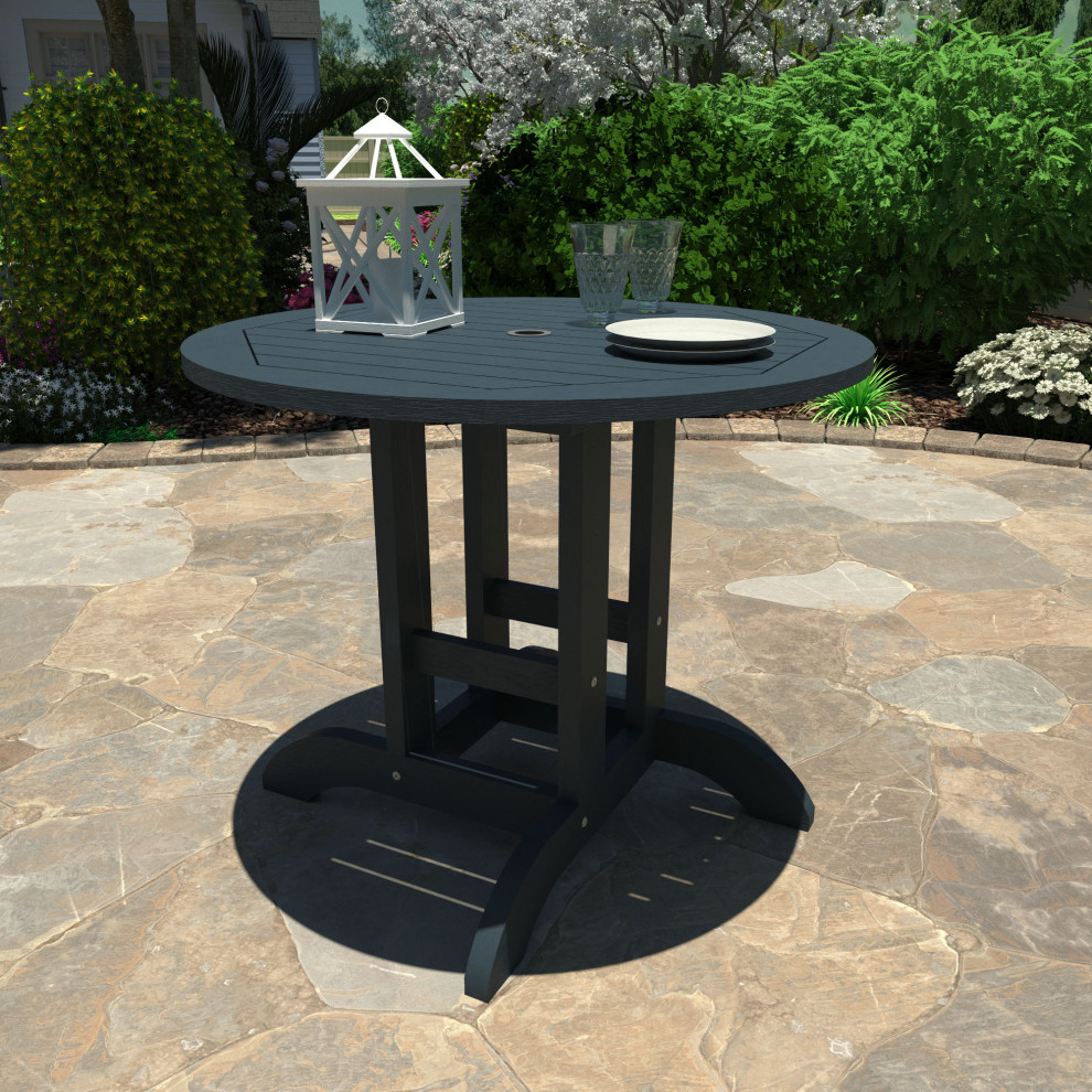 Sequoia 36 quotRound Bistro Dining Table   Transitional   Outdoor Pub And Bistro Tables   by highwood  Houzz