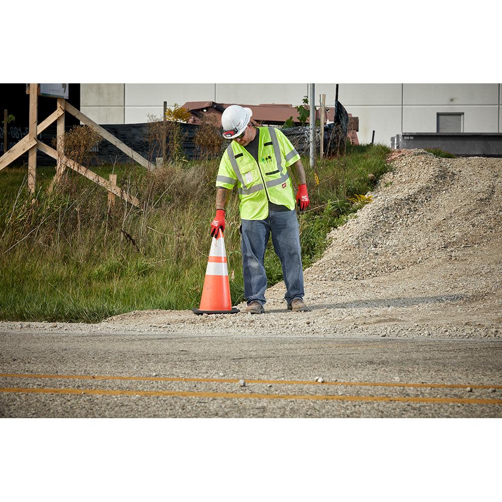 Milwaukee High Vis Safety Vest Yellow Class 2 Mesh Breakaway AR/FR Cat 1  L/XL