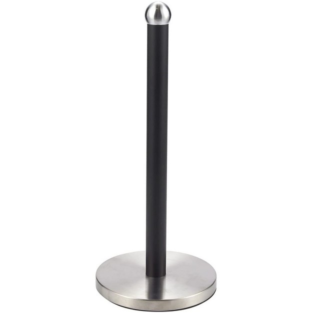 Juvale Paper Towel Holder Black Stainless Steel Kitchen Accessories 14 3 In