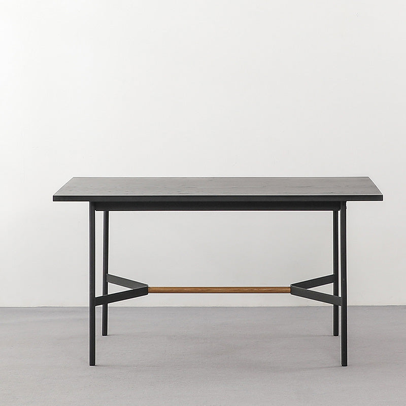 NELLIE Dining Table 150cm - Black & Natural