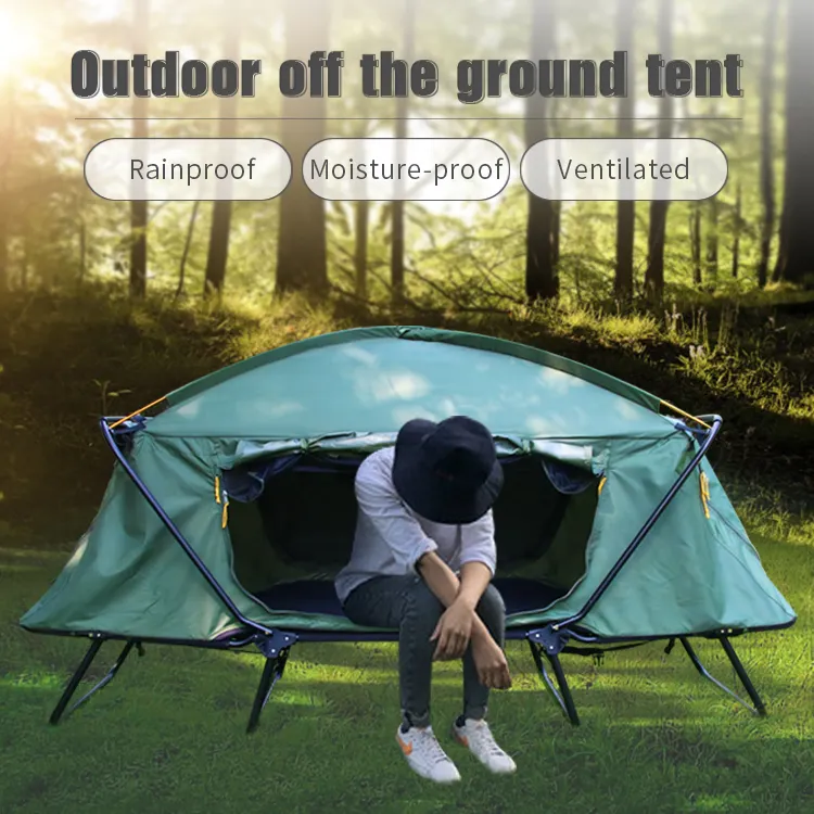 outdoor camping tent for 1 2people use double layers tent cot waterproof wildlife camping bed tent