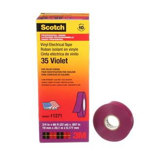 Scotch 34 in. x 66 ft. Electrical Tape - Violet 11271-BA-5