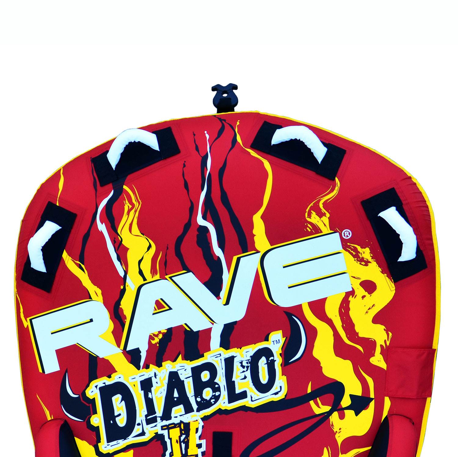 RAVE Sports Diablo II Inflatable 2 Person Rider Towable Boat Water Tube Raft