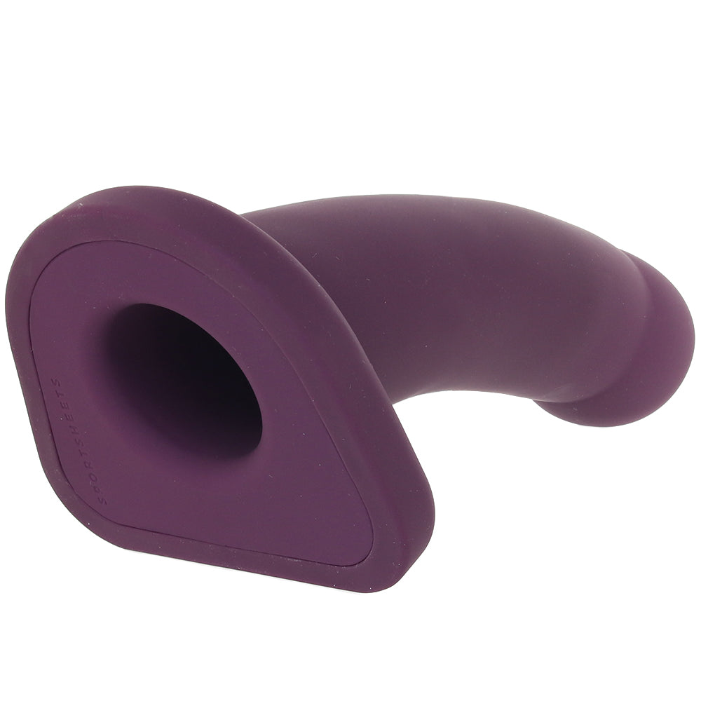 Banx 8 Inch Hollow Silicone Dildo in Plum