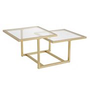 Finley and Sloane Amalie 43'' Wide Square Coffee Table