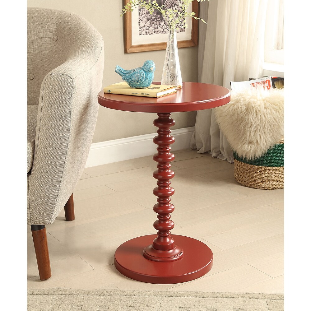 Salisa Round Wooden Side Table