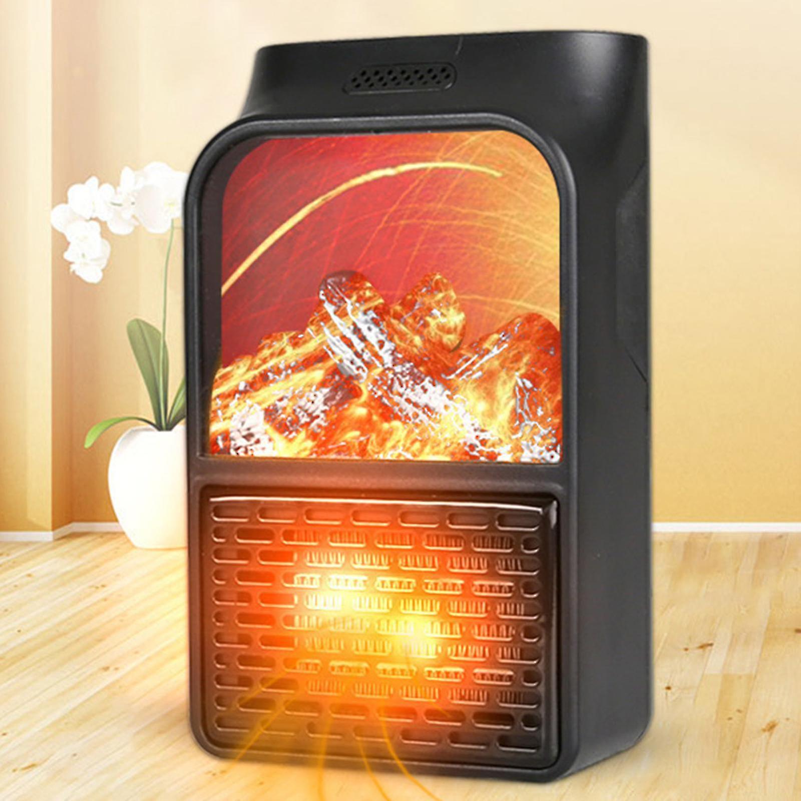 Decorative Fireplace Fan Socket Heater，household Portable Simulated Flame Wall Mounted Air Heater