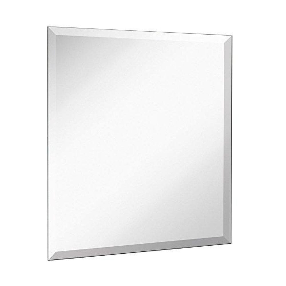 Large Simple Square Mirror with 1 Inch Bevel