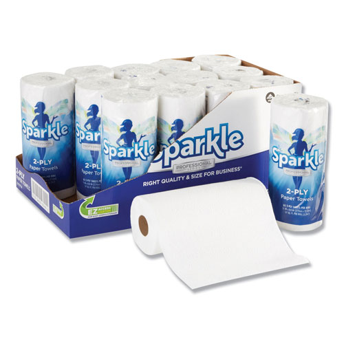 Georgia Pacific Sparkle Sparkle ps Perforated Paper Towel | White， 8 4