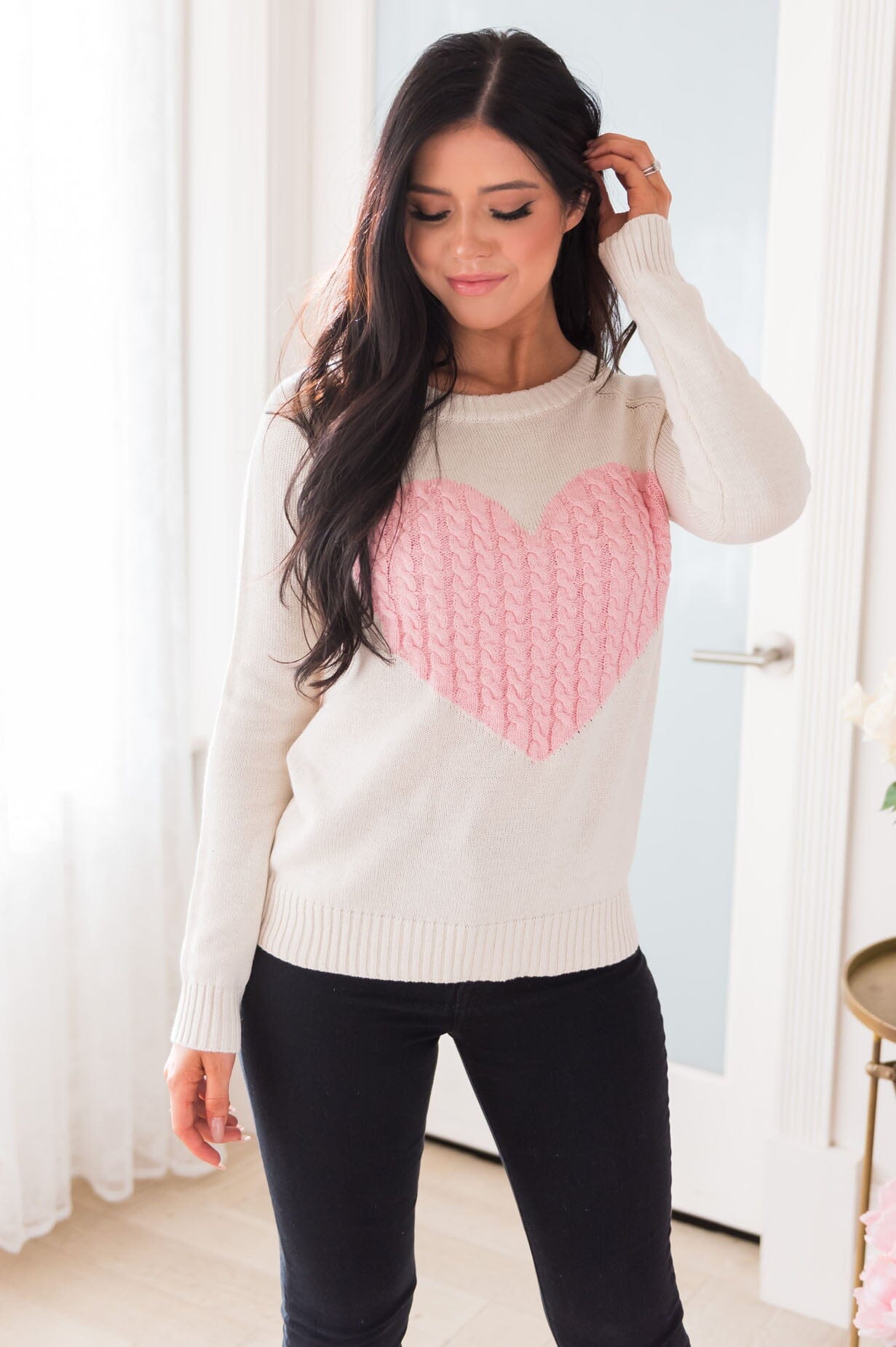 I Heart You Modest Sweater