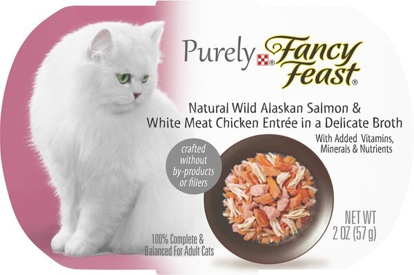 Fancy Feast Purely Wild Alaskan Salmon and White Meat Chicken Entree Wet Cat Food