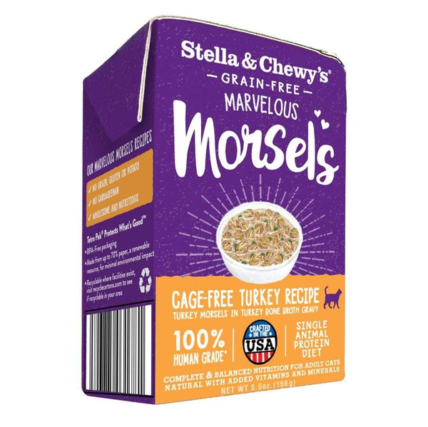 Stella and Chewy's Marvelous Morsels Cage Free Turkey Recipe Wet Cat Foo