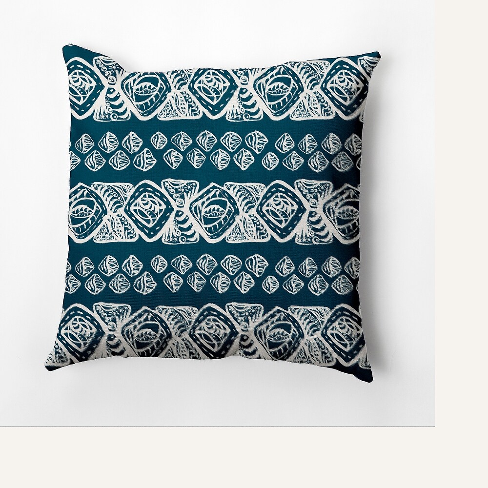 Tribal Geo Faux Linen Pillow