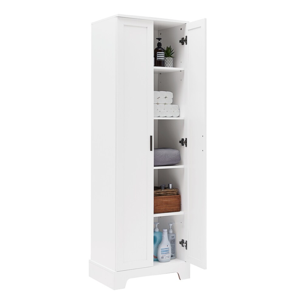 5 tier Closed Bathroom Storage Cabinet Waterproof Cabinet Wardrobe