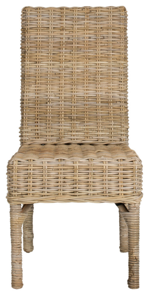 Rodger 18 quoth Rattan Side Chair  Set of 2 Natural Unfinished   Tropical   Dining Chairs   by Virgil Stanis Design  Houzz