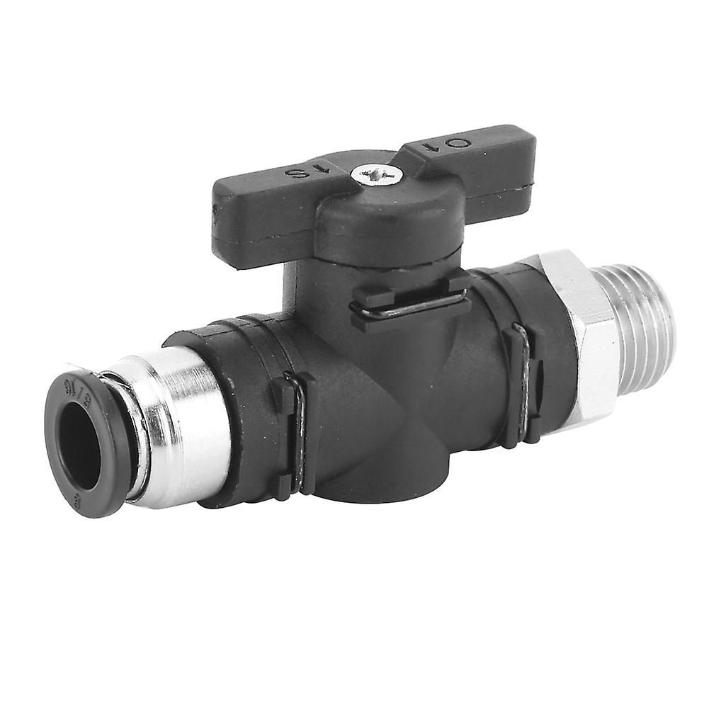 Pneumatic Manual Valve 8mm Quick Coupling Switch Air Pipe Joint With Bspp Male Threadbc8-02