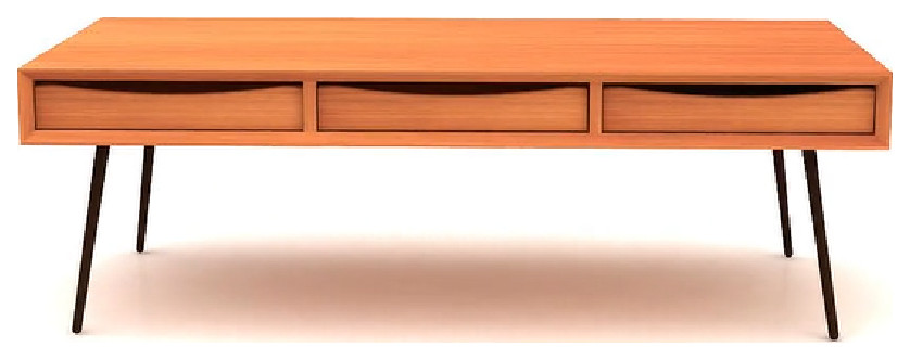 Teak Modern Coffee Table  Tikamoon Simen   Midcentury   Coffee Tables   by Oroa   Distinctive Furniture  Houzz