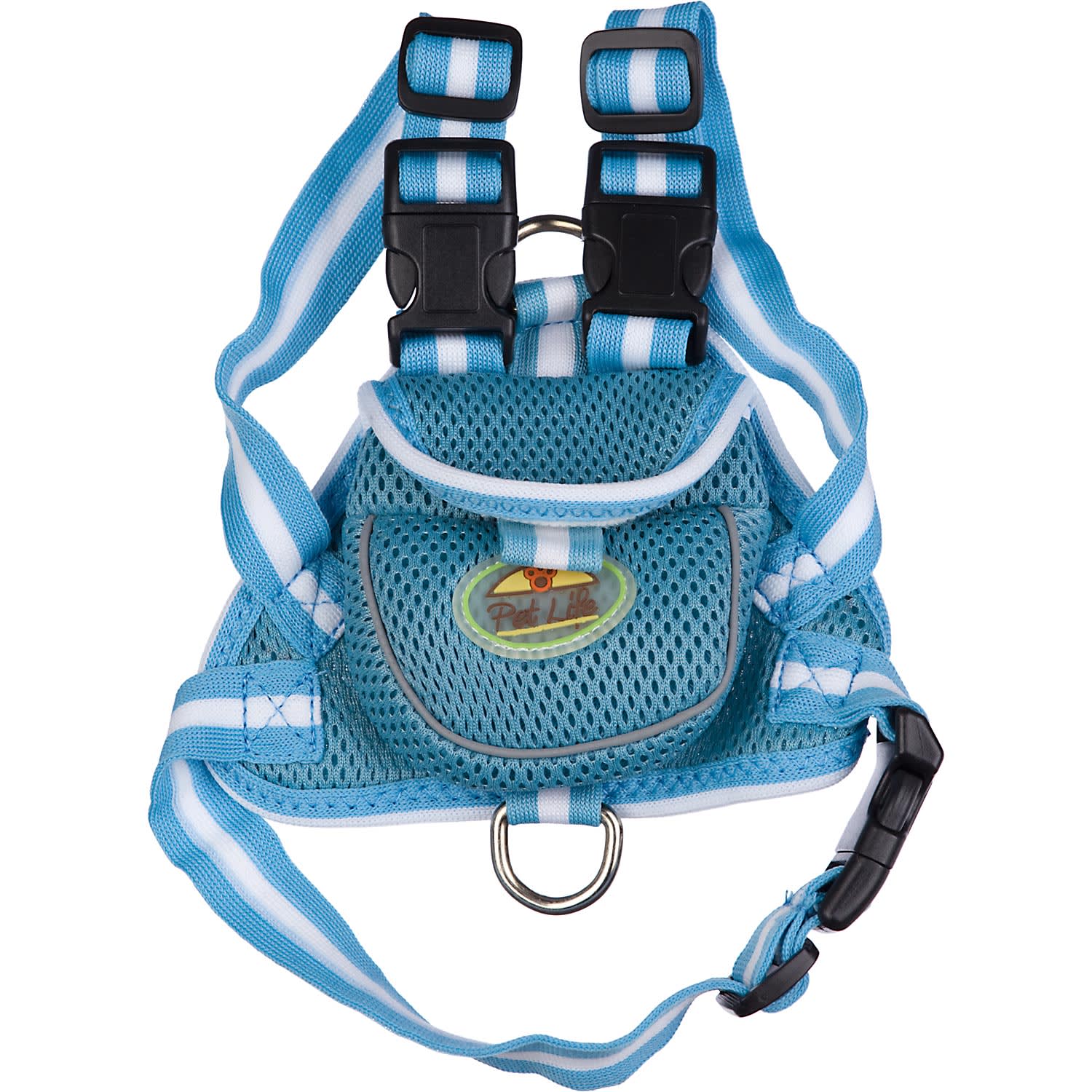 Pet Life Blue Backpack Dog Harness， Medium