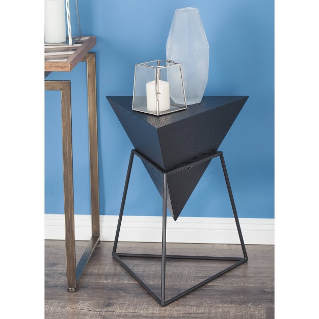 Modern Triangular Accent Table Gray Olivia amp May