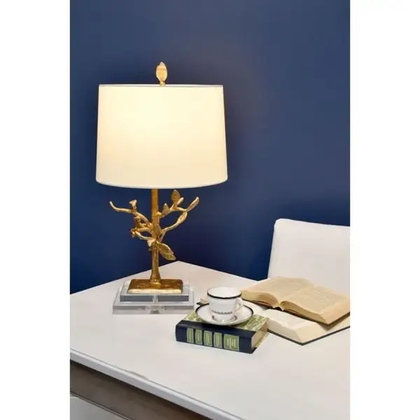 Table or Accent Lamp Distressed Gold By Lucas McKearn