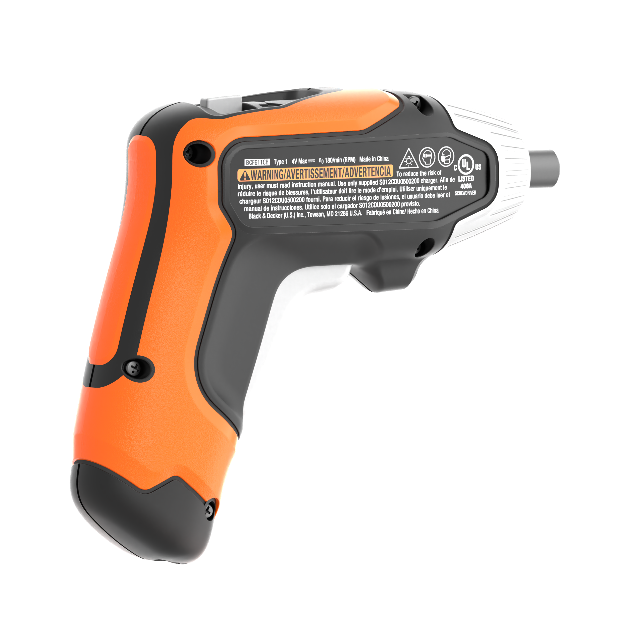 4V MAX* Cordless Screwdriver with 1-inch Screwdriver Bits