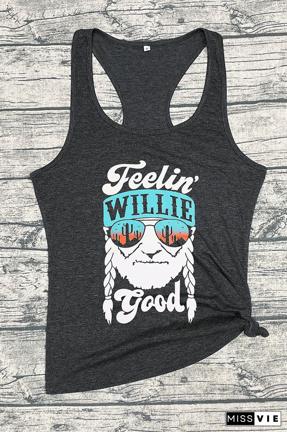 Feelin Good Print Sleeveless Tank Top Wholesale