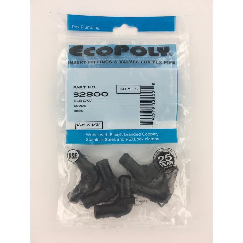 ECOPOLY ELBW 1/2X1/2 5PK