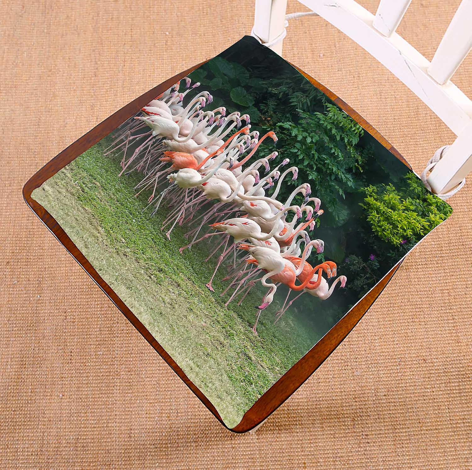 Flamingo Birds Standing Chair Pads Chair Mat Seat Cushion Chair Cushion Floor Cushion 50x50 Cm