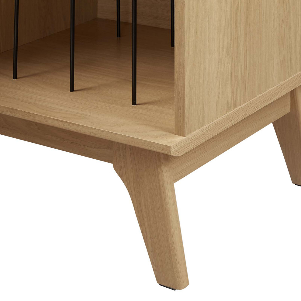 Render Vinyl Record Display Stand   Midcentury   Side Tables And End Tables   by Modway  Houzz