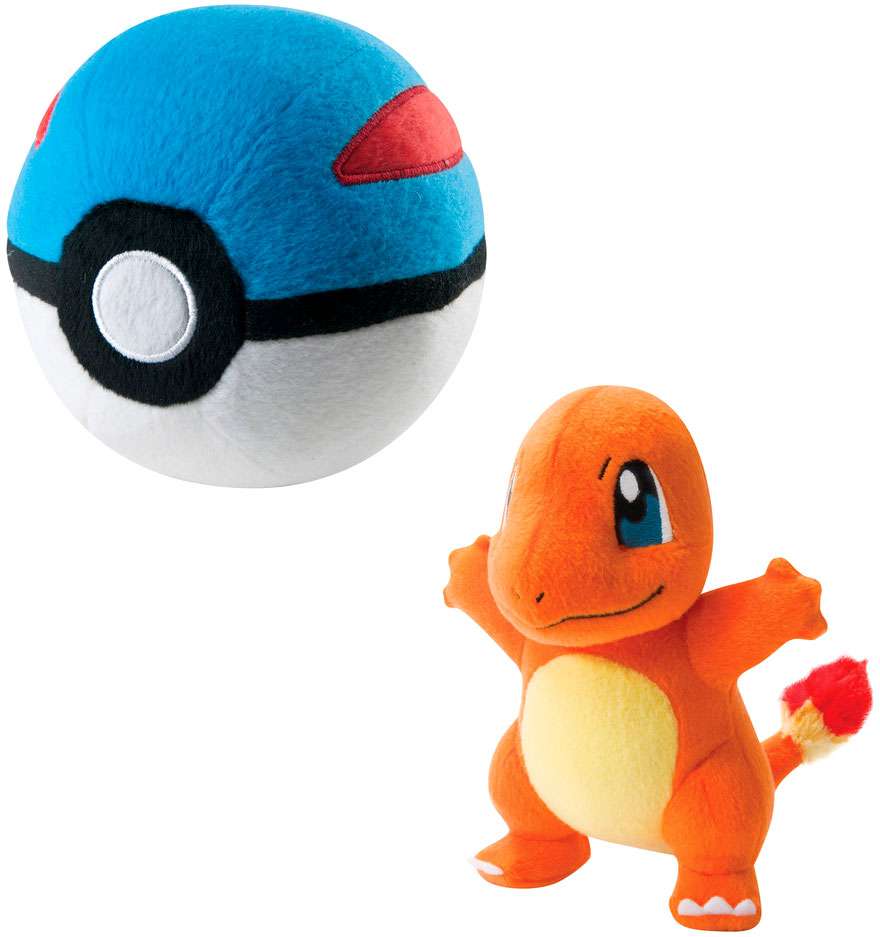 Pokemon Charmander and Great Ball Plush