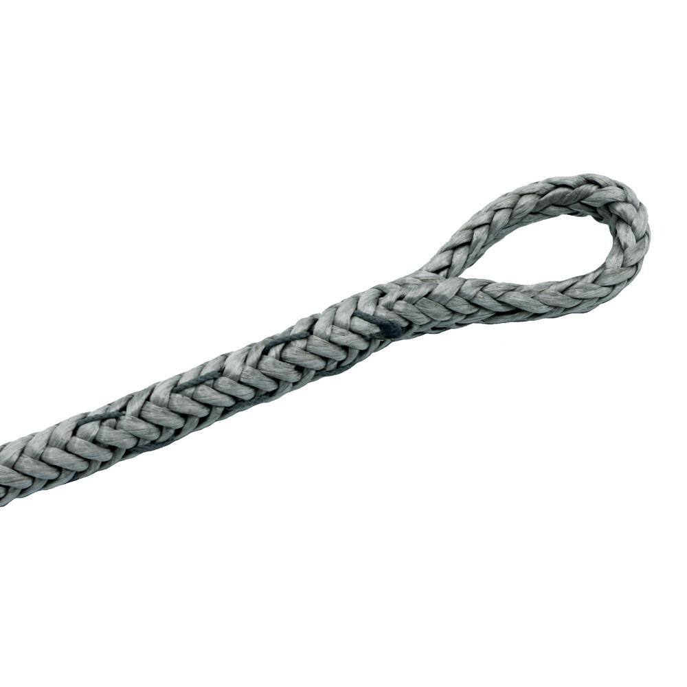 LockJaw 14 in. x 25 ft. Synthetic Winch Line Extension with Integrated Shackle 21-0250025