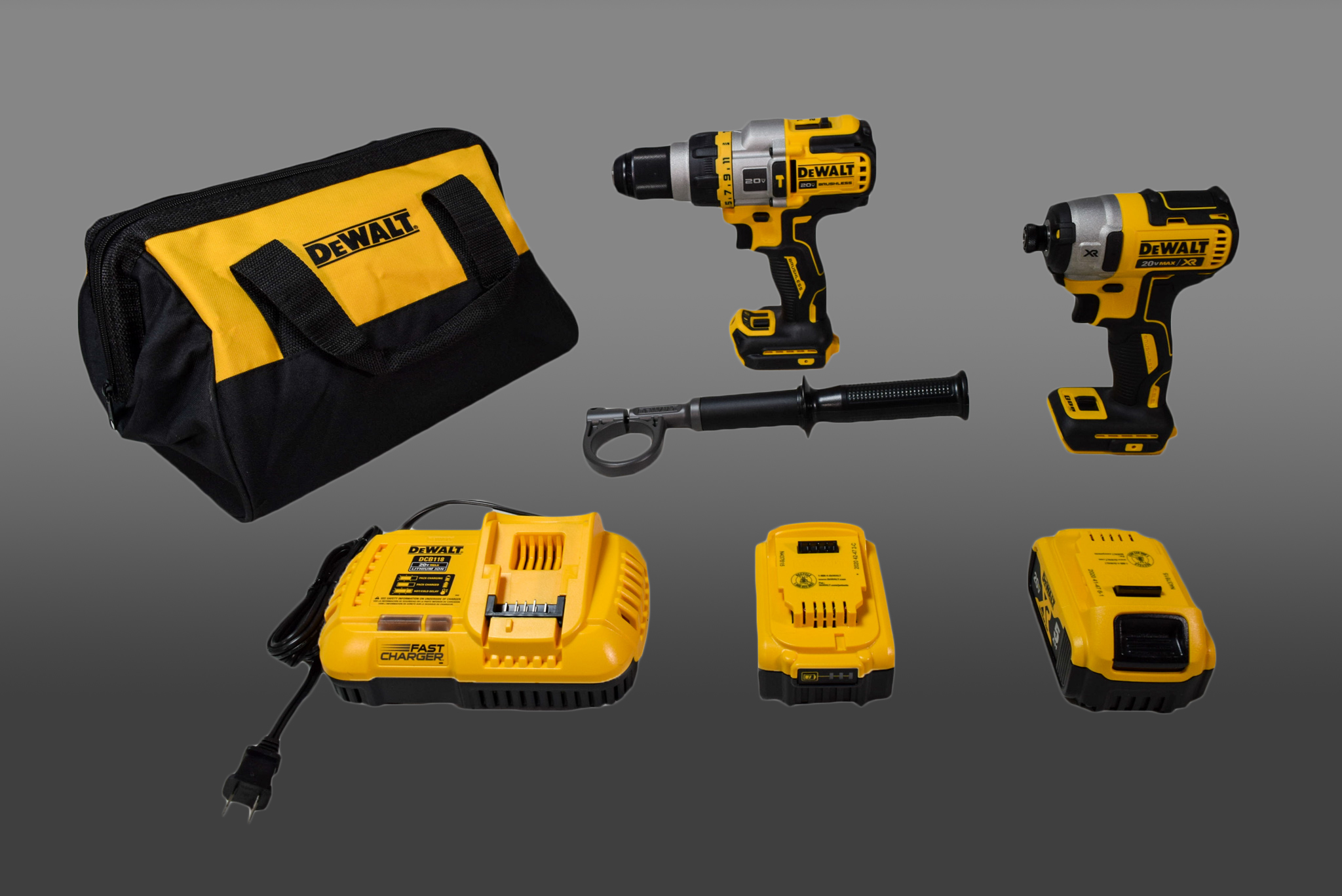 DEWALT 20V MAX Lithium-Ion Cordless Combo Kit (2-Tool) (5.0 Ah) DCK2100P2