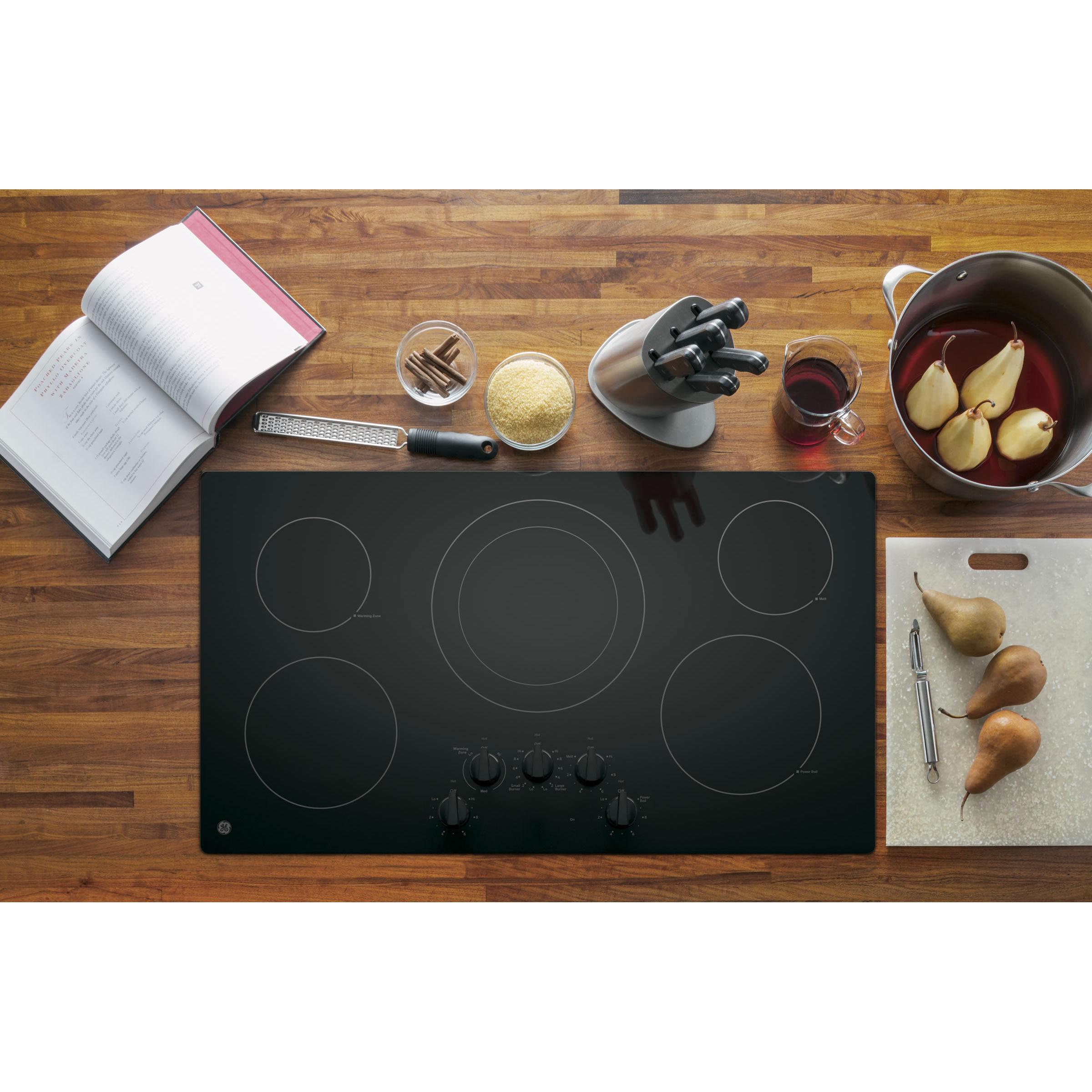 GE 36-inch Built-In Electric Cooktop JP3036DLBB