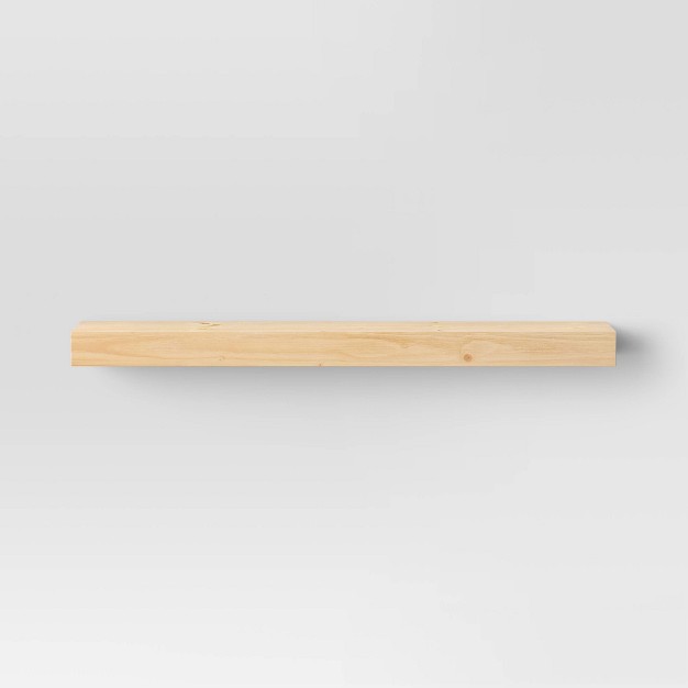 Floating Wood Shelf