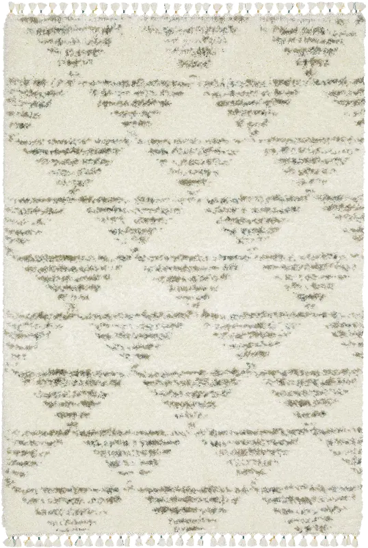 Axis 8 x 11 Geometric Ivory Area Rug