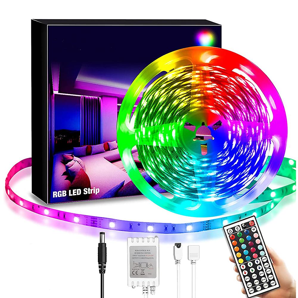 Rgb Led Strip Lights With 44 Key Remote 50 Ft， Multi-color Rgb Smd5050 Led Lights