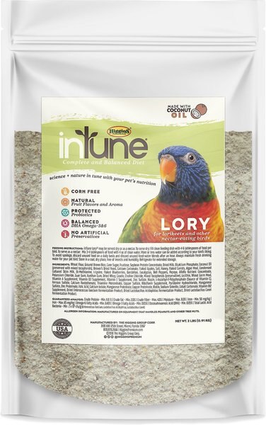 Higgins inTune Complete and Balanced Diet Lory Bird Food