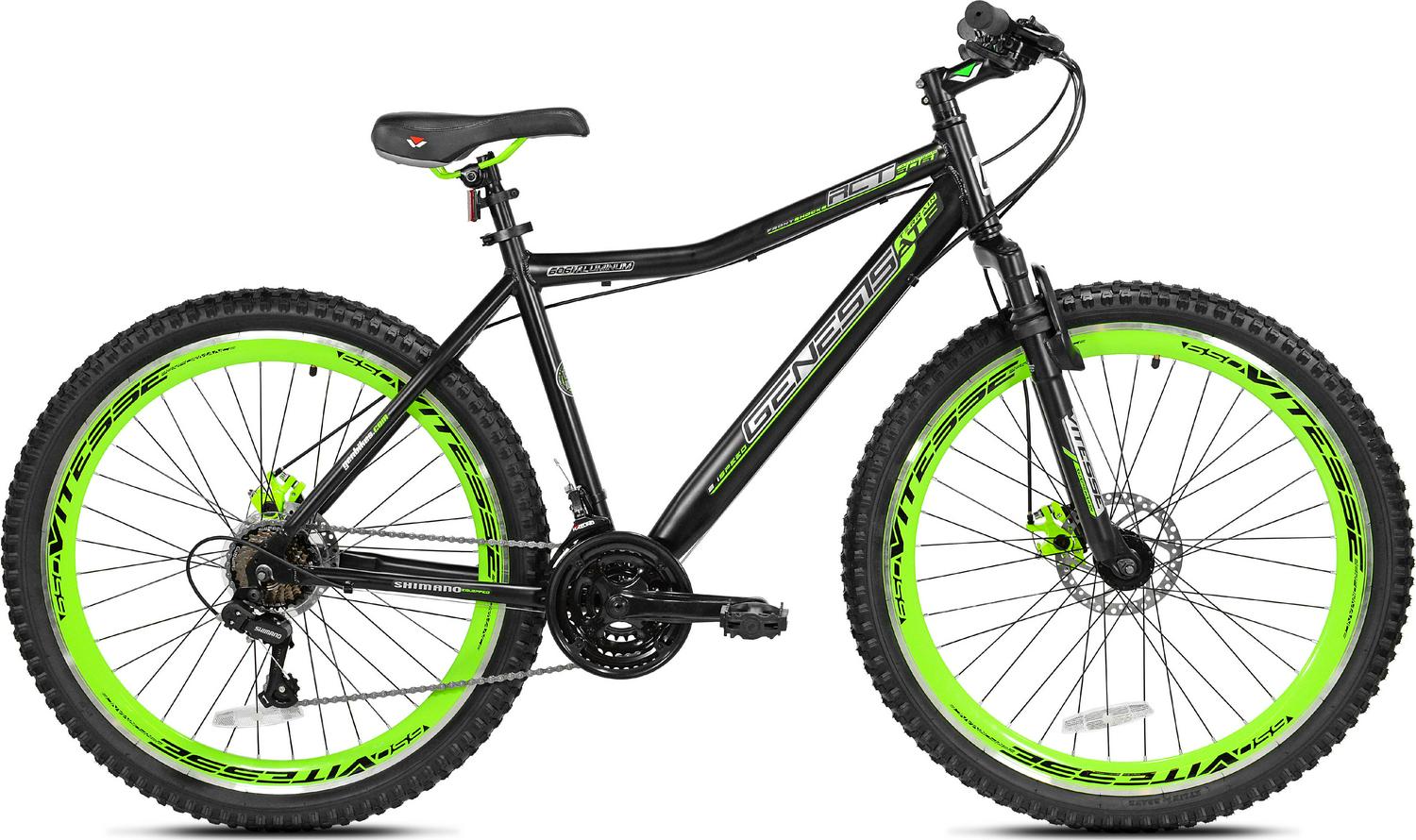 Genesis 27.5 RCT Mens Mountain Bike， Black/Green