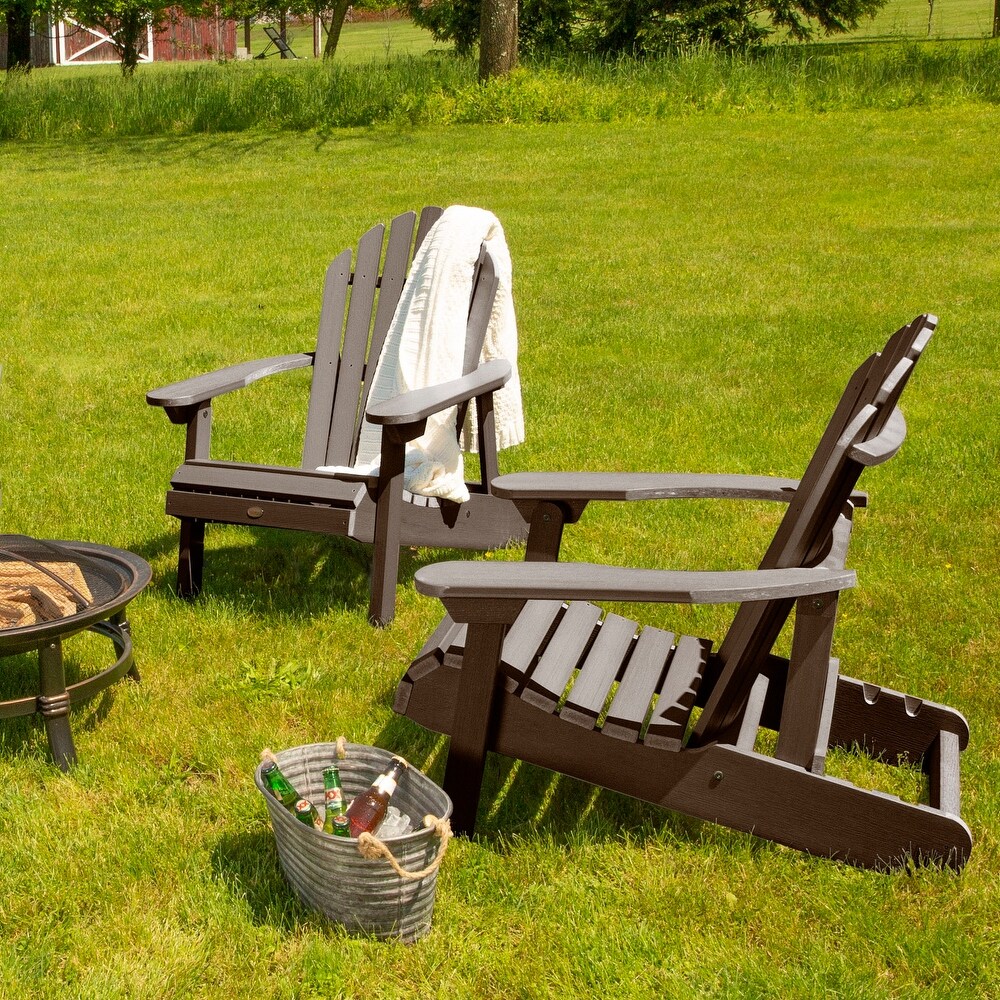 Highwood Hamilton Reclining Adirondack Chairs (Set of 2)