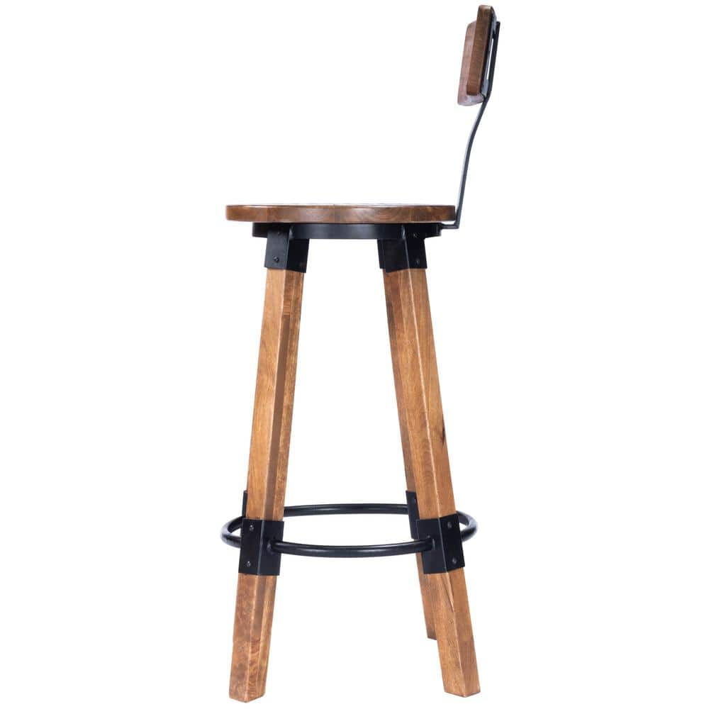 Butler Specialty Company Mountain Lodge Wood and Metal Bar Stool 42.0 in. H x 15.0 in. W x 15.0 in. D 5480330