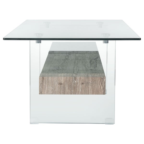 SAFAVIEH Kayley Modern Glass Coffee Table - 43.3