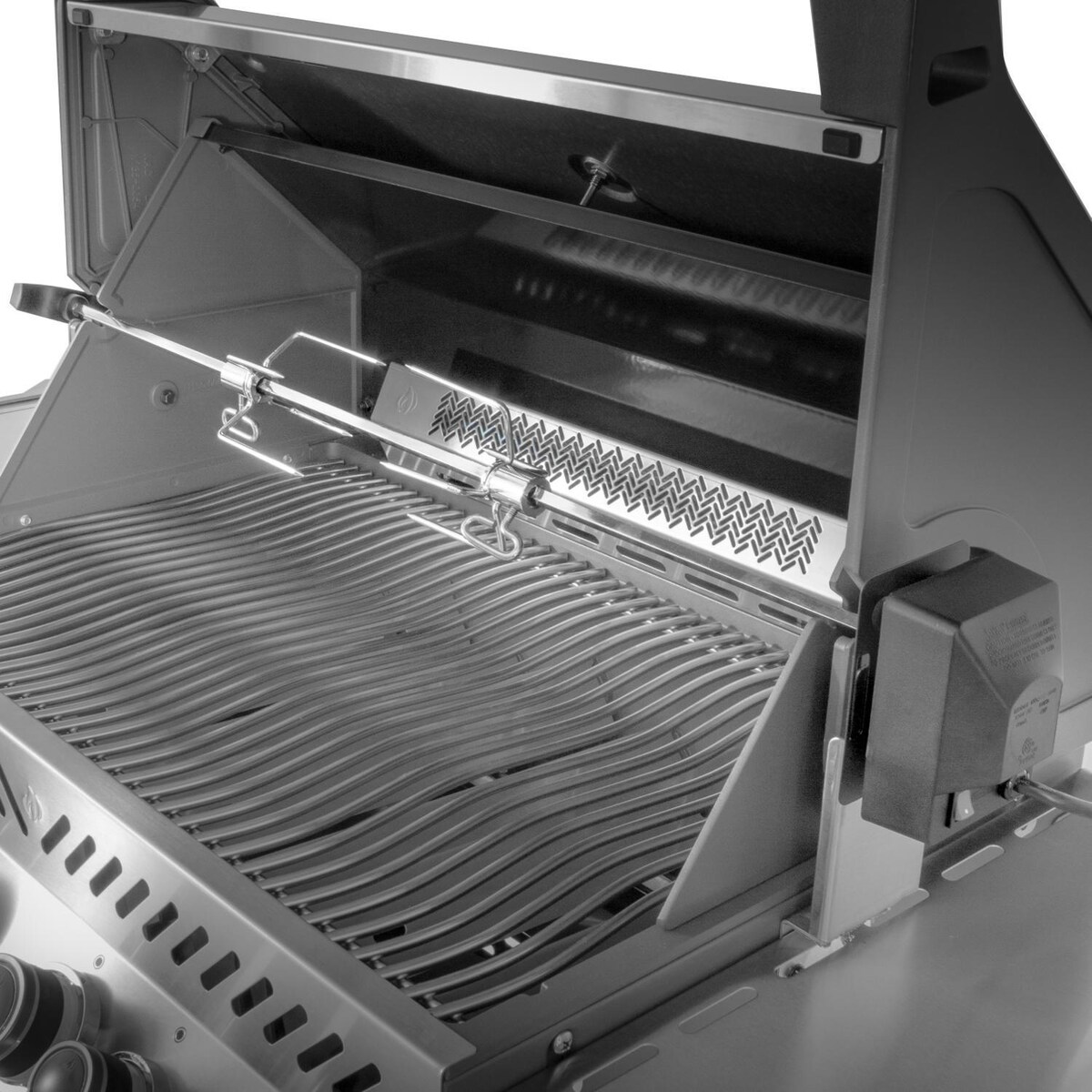 Napoleon Prestige 500 Built-in Natural Gas Grill with Infrared Rear Burner and Rotisserie Kit