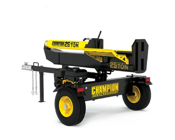 Champion 25 Ton Gas Log Splitter With Auto Return Horizontal/Vertical Full Beam -100326