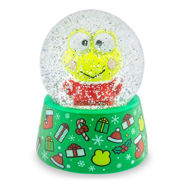 Silver Buffalo Sanrio Keroppi Holiday Mini Snow Globe 2 5 Inches Tall