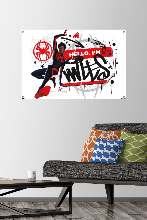 Trends International Marvel Spider man Across The Spider verse Hello I x27 m Miles Unframed Wall Poster Prints