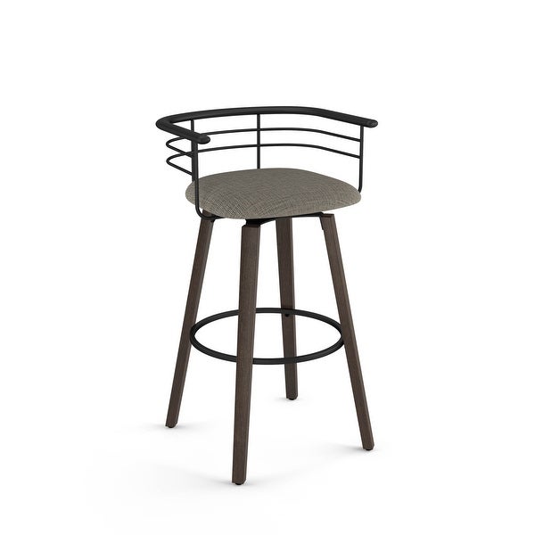 Amisco Colt Swivel Counter and Bar Stool